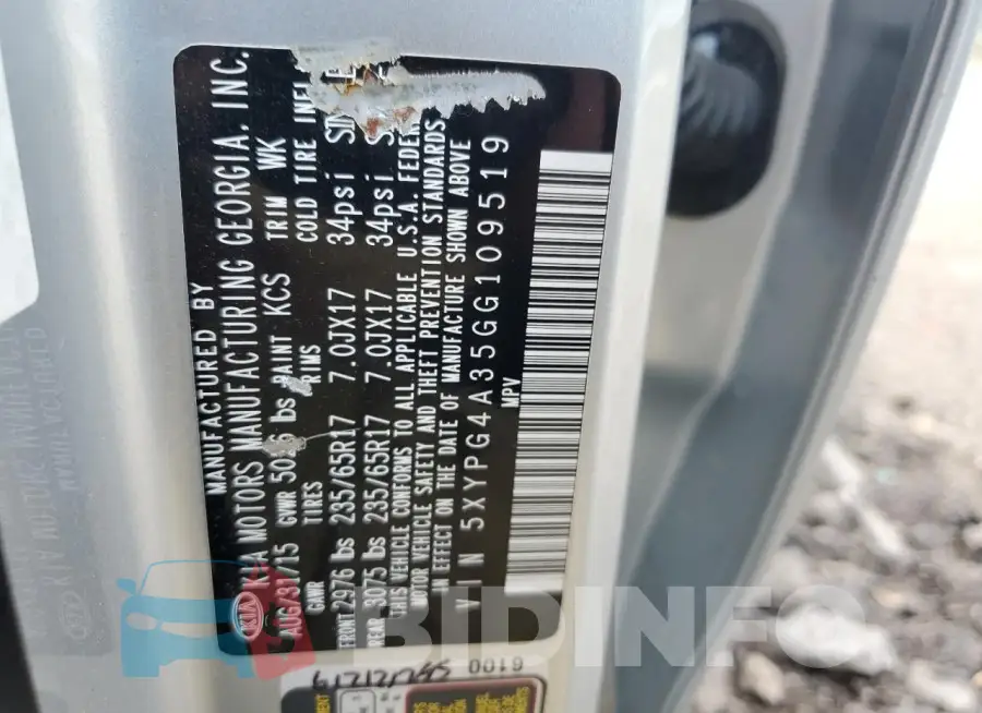5XYPG4A35GG109519 Photo# 13