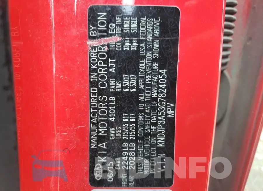 KNDJP3A53G7824054 Photo# 13