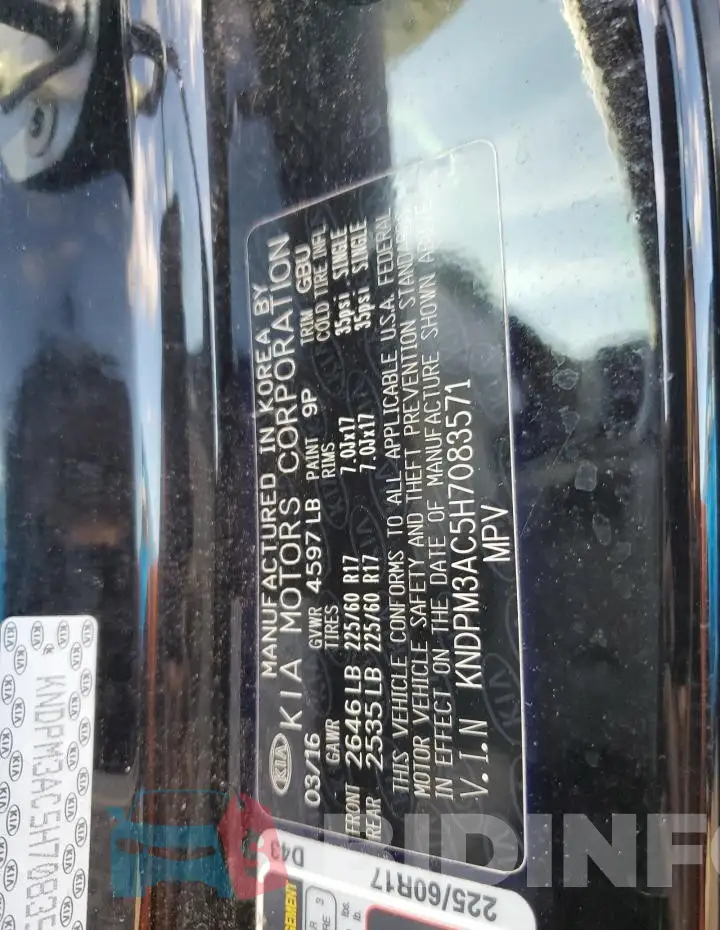 KNDPM3AC5H7083571 Photo# 12