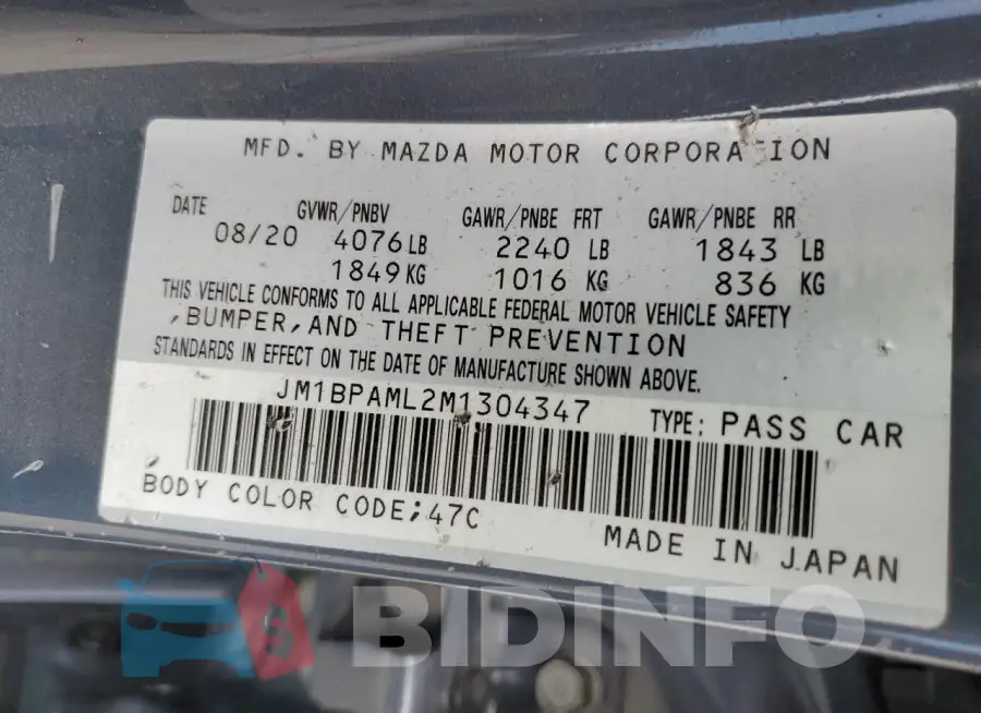 JM1BPAML2M1304347 Photo# 13