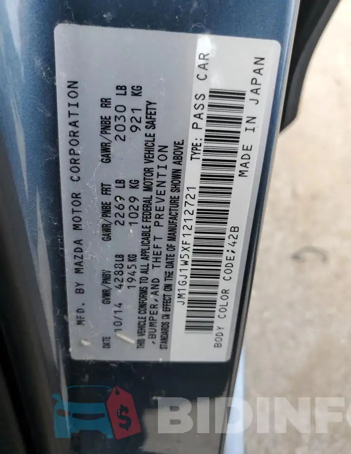 JM1GJ1W5XF1212721 Photo# 12