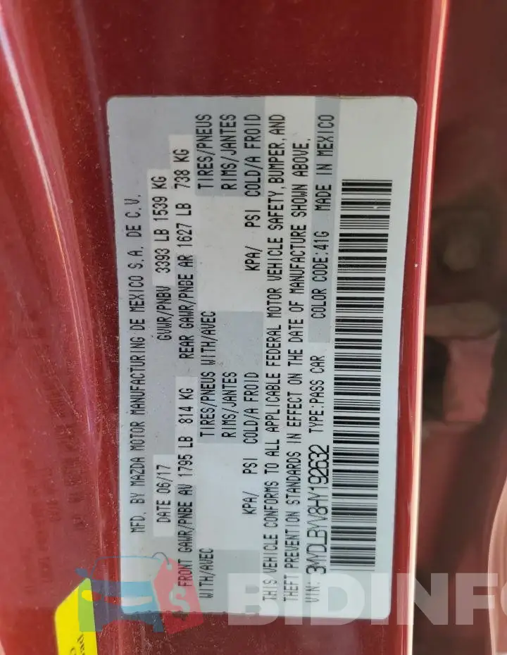 3MYDLBYV8HY192632 Photo# 12