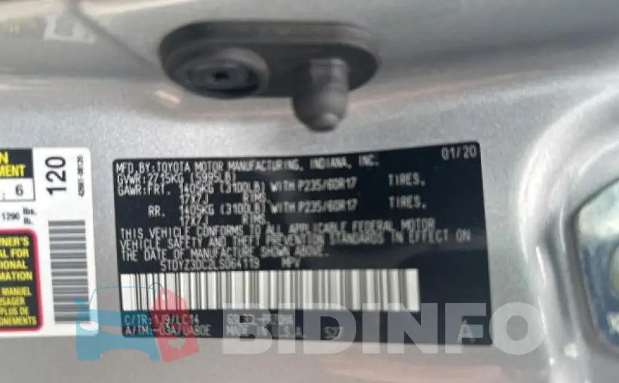5TDYZ3DC2LS064119 Photo# 10