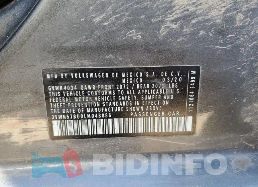 3VWN57BU0LM048886 Photo# 12