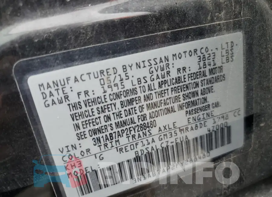 3N1AB7AP2FY288480 Photo# 12