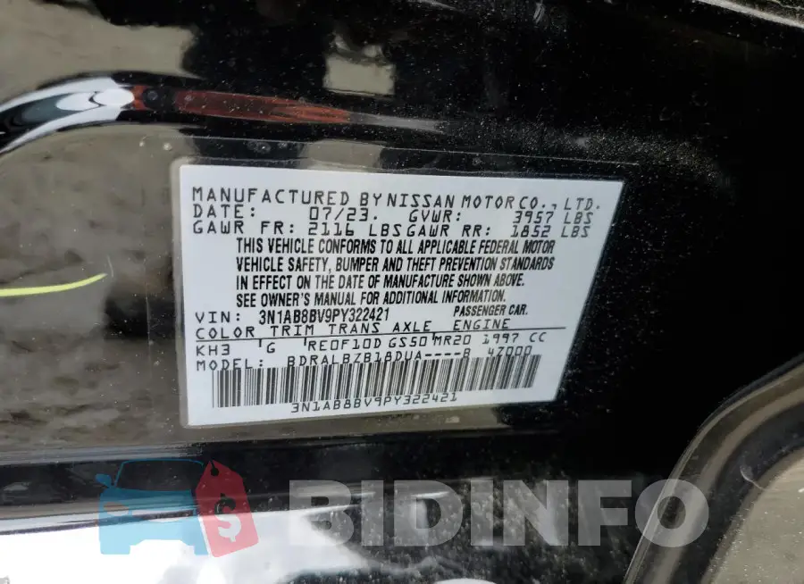 3N1AB8BV9PY322421 Photo# 12
