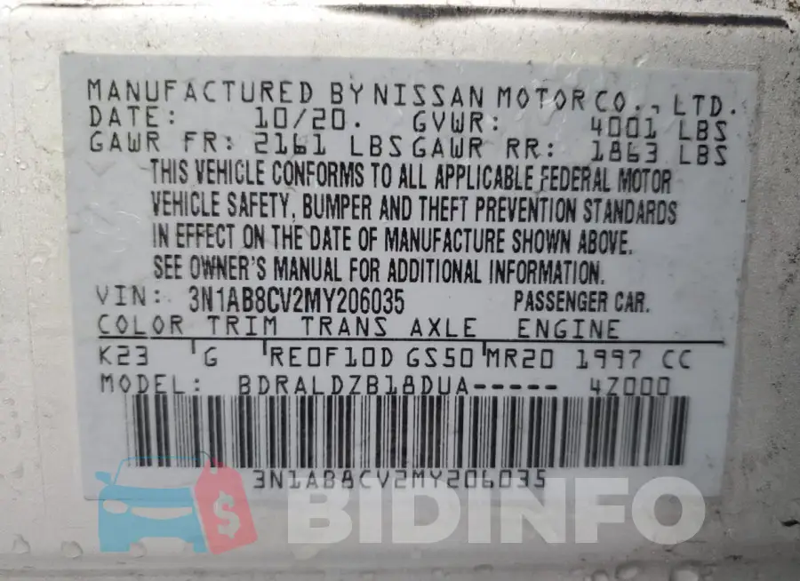 3N1AB8CV2MY206035 Photo# 13