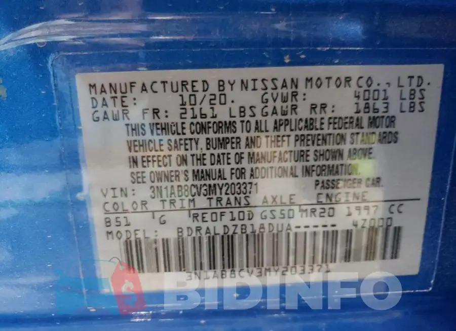3N1AB8CV3MY203371 Photo# 12