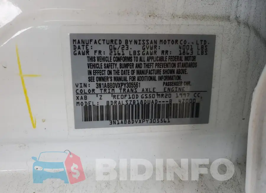 3N1AB8DVXPY305561 Photo# 12