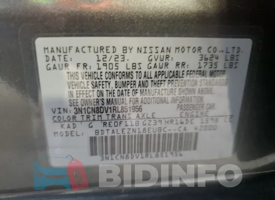 3N1CN8DV1RL851956 Photo# 13