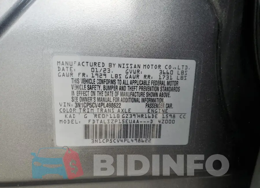3N1CP5CV4PL498622 Photo# 14