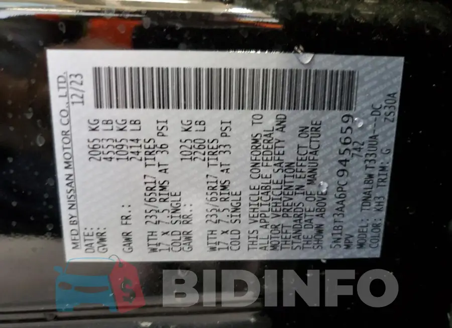 5N1BT3AA6PC945659 Photo# 13