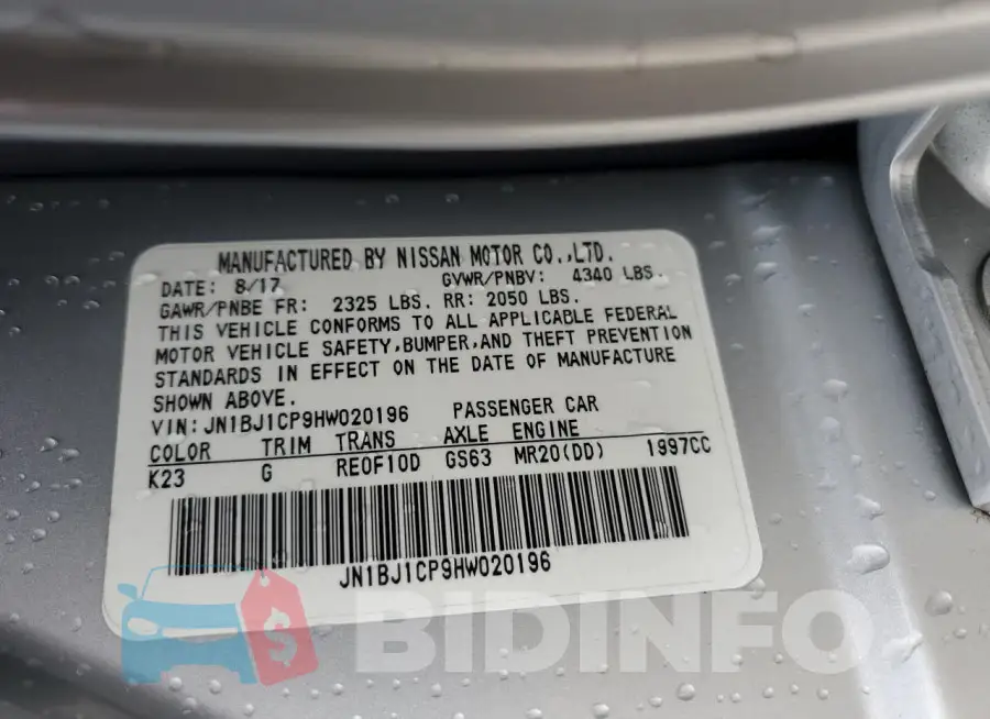 JN1BJ1CP9HW020196 Photo# 13