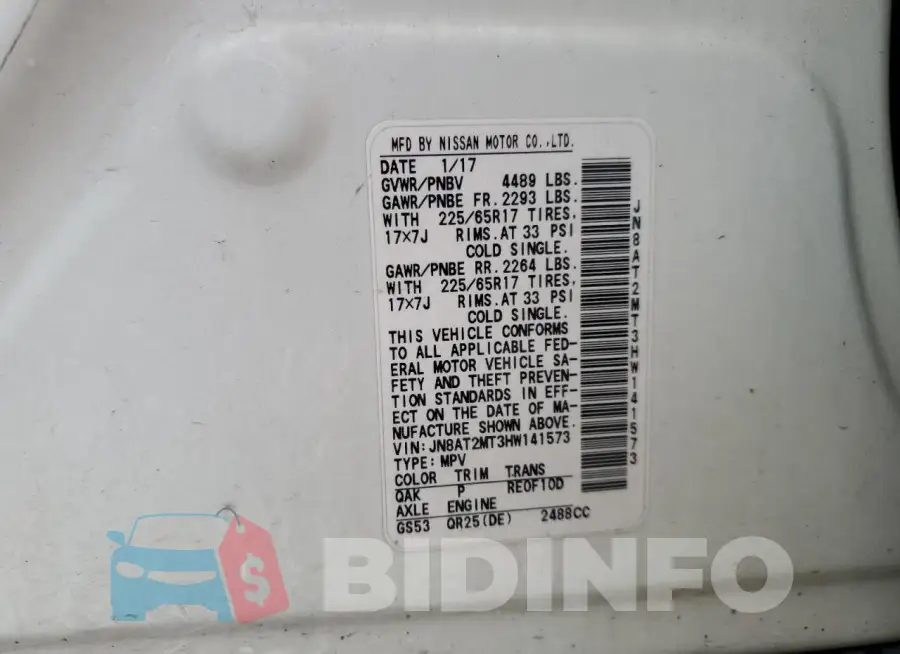 JN8AT2MT3HW141573 Photo# 13