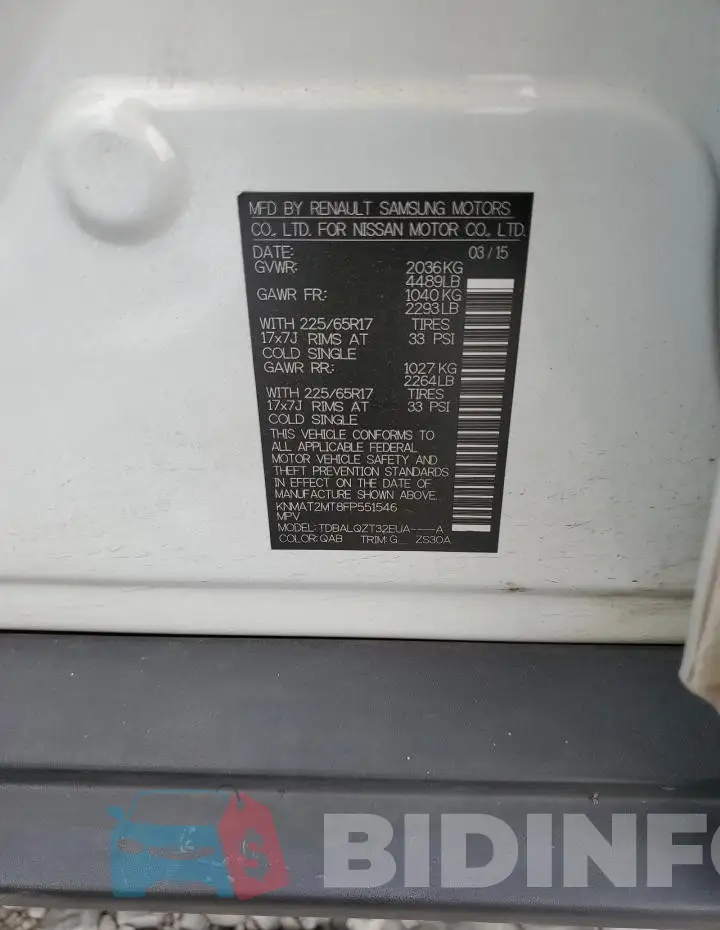 KNMAT2MT8FP551546 Photo# 12