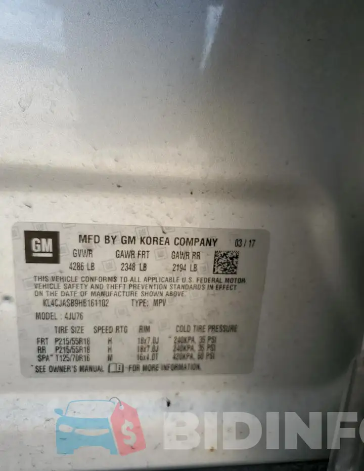 KL4CJASB9HB161102 Photo# 12