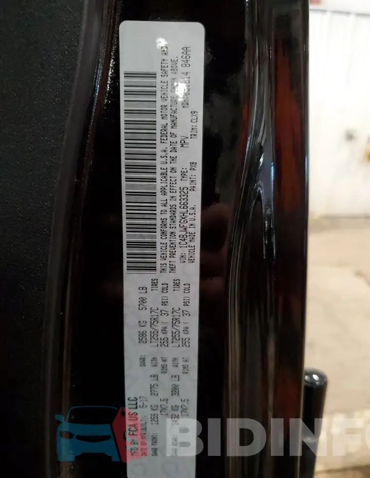 1C4BJWFGXHL663325 Photo# 14