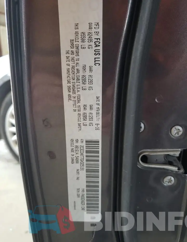 2C3CDXKT7GH325191 Photo# 12