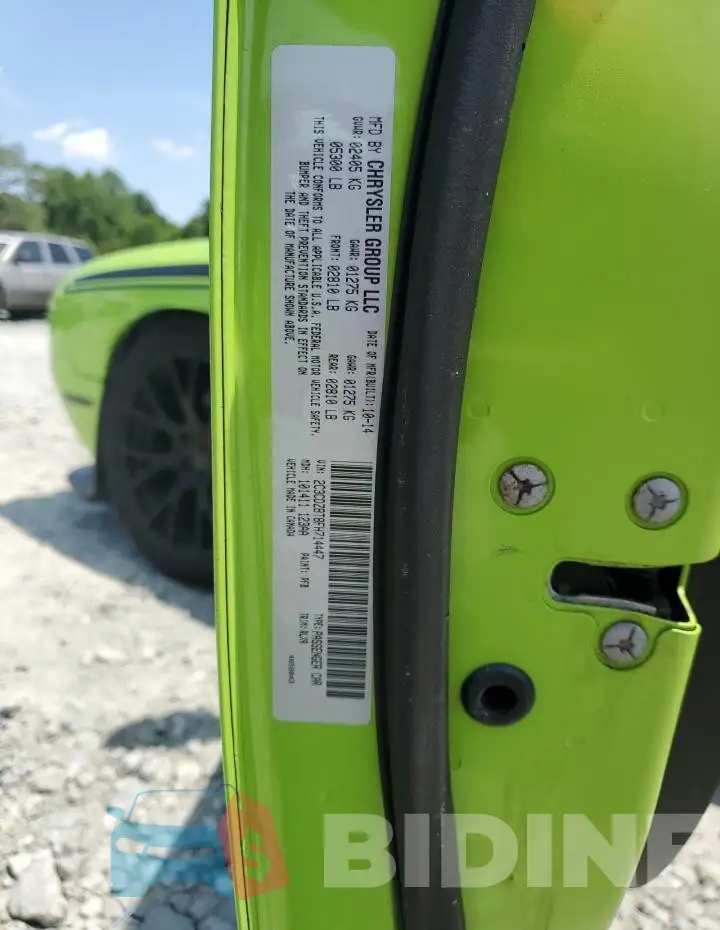 2C3CDZBT8FH714447 Photo# 12