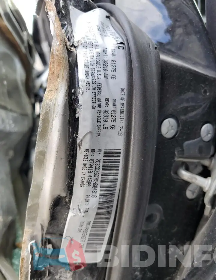 2C3CDZGG7KH684816 Photo# 13