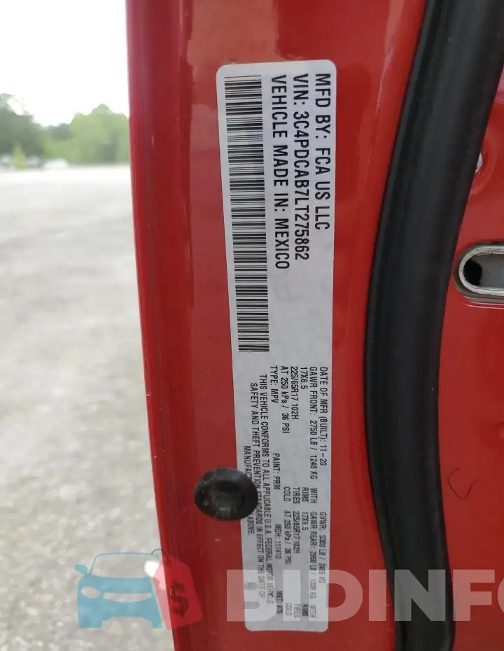 3C4PDCAB7LT275862 Photo# 13