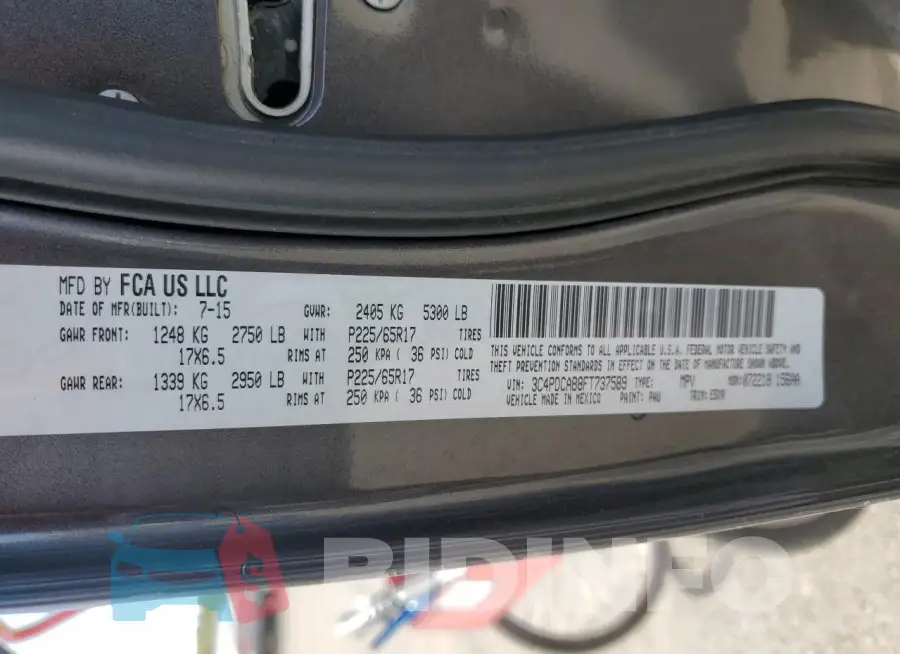3C4PDCAB8FT737589 Photo# 12