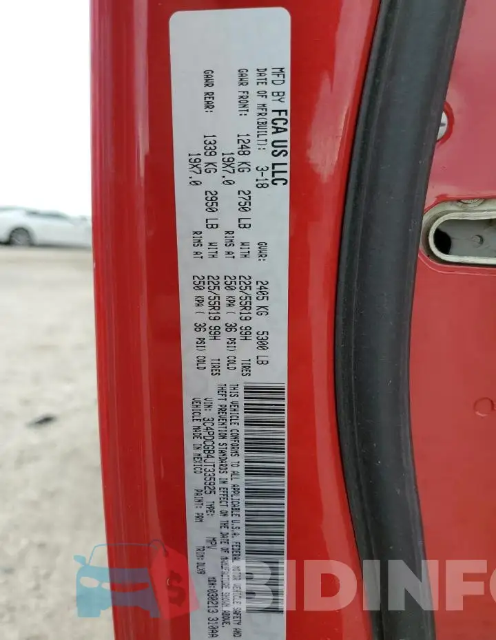 3C4PDCGB4JT335925 Photo# 13