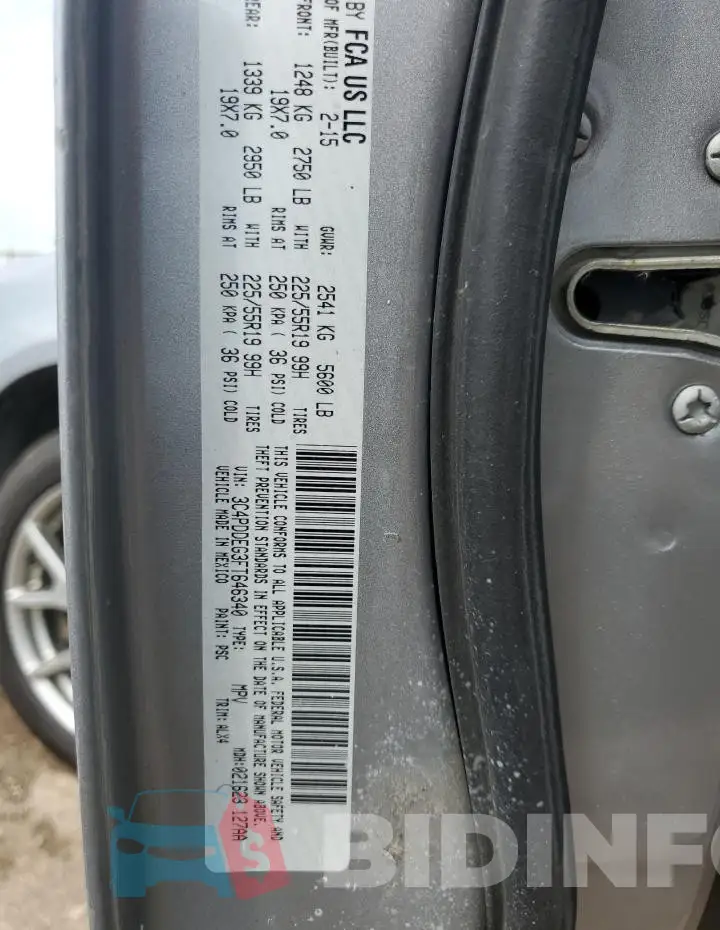3C4PDDEG3FT646340 Photo# 13