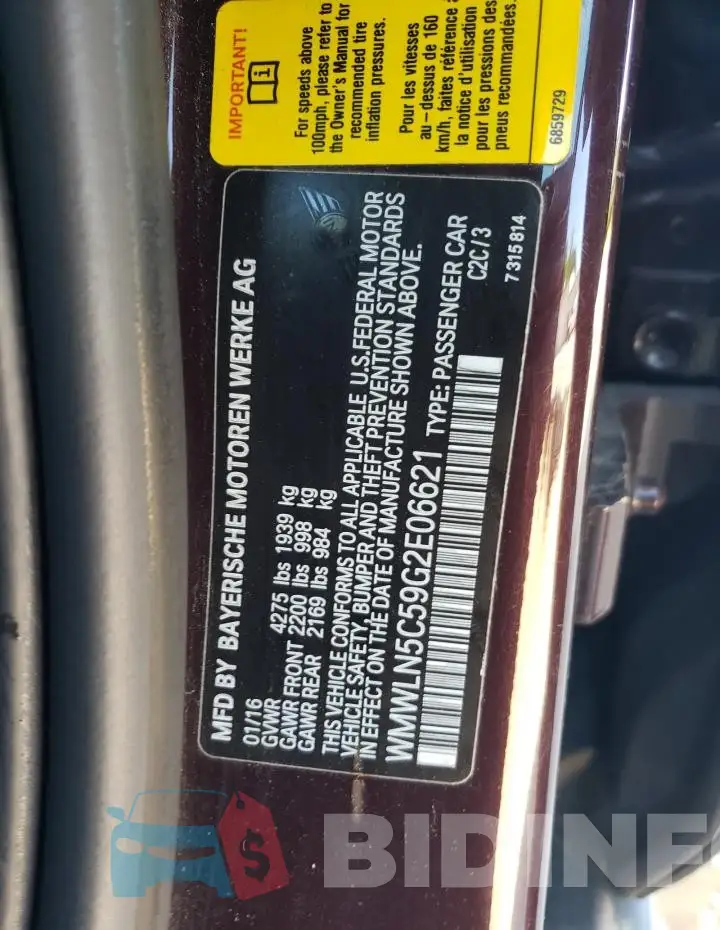 WMWLN5C59G2E06621 Photo# 12