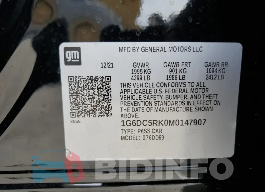 1G6DC5RK0M0147907 Photo# 12