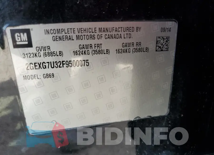 2GEXG7U32F9500075 Photo# 12