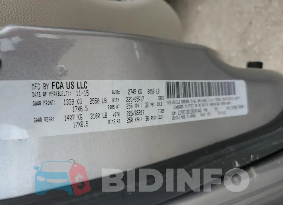 2C4RC1BG1GR207446 Photo# 14