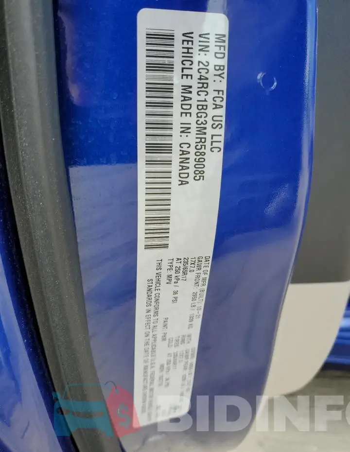 2C4RC1BG3MR589085 Photo# 13