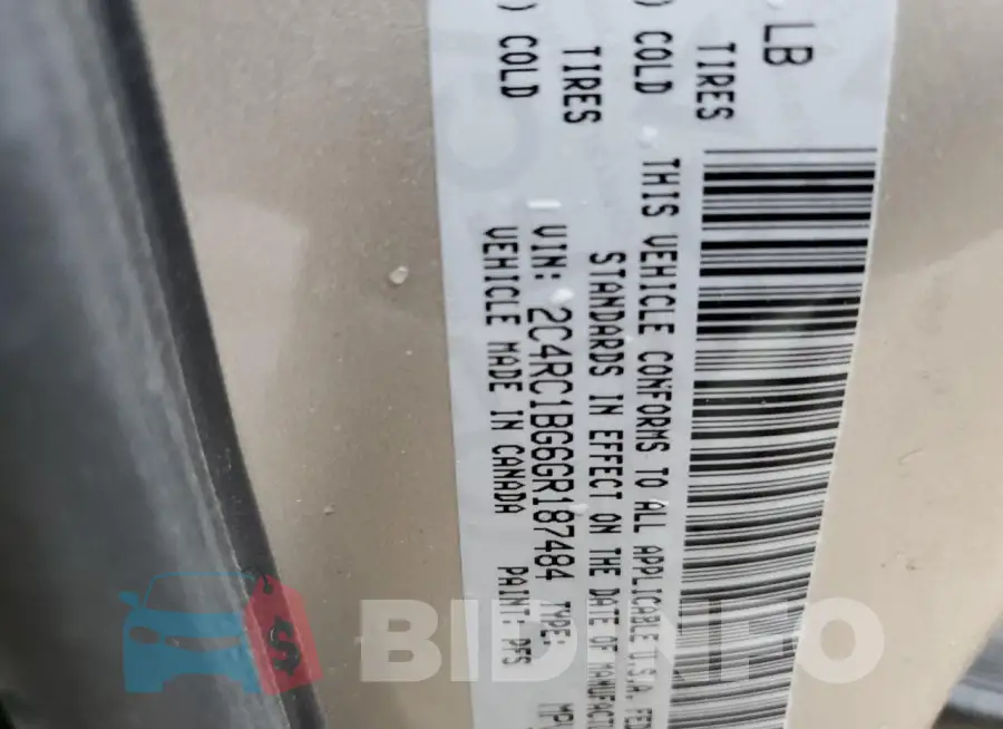 2C4RC1BG6GR187484 Photo# 13