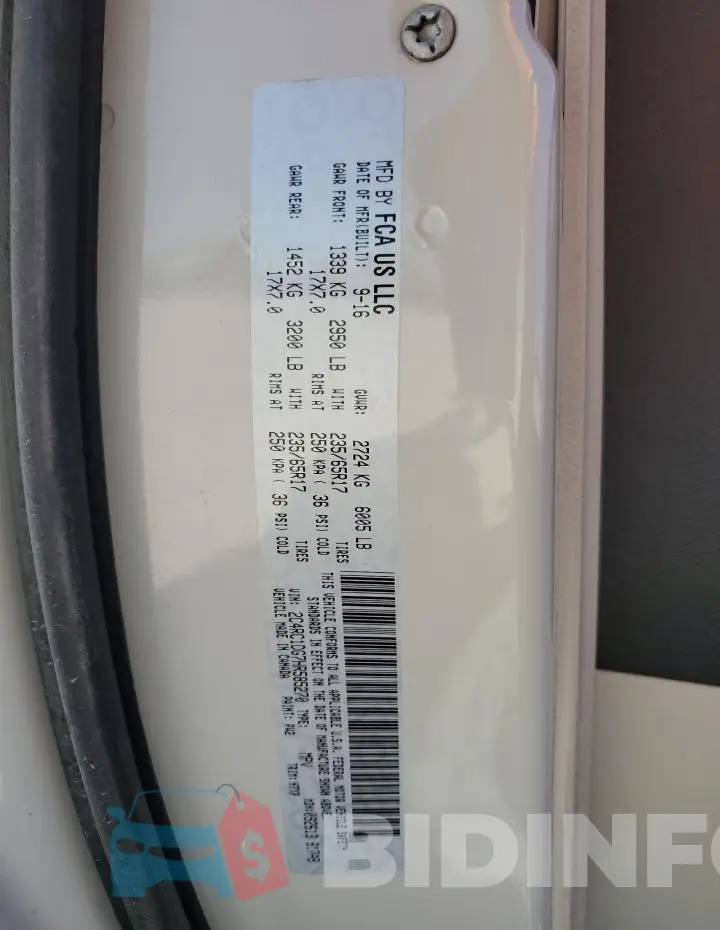 2C4RC1DG7HR585270 Photo# 13