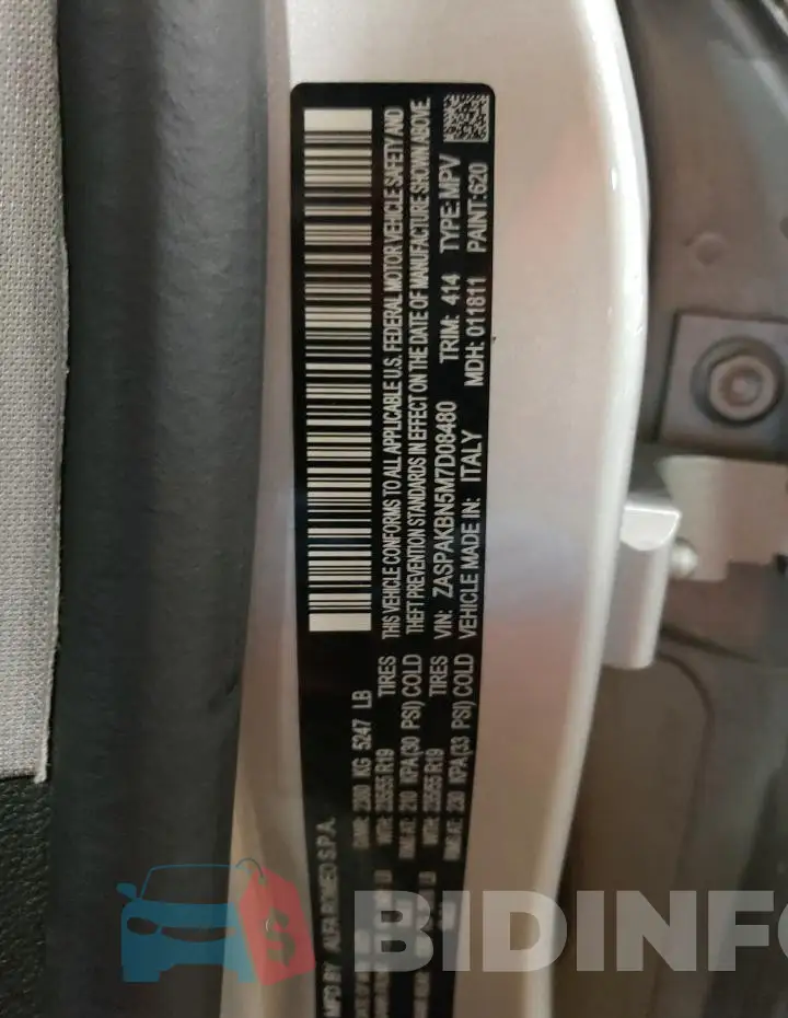 ZASPAKBN5M7D08480 Photo# 13