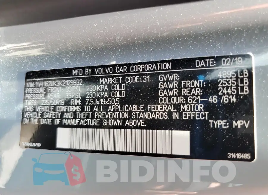 YV4162UK3K2129932 Photo# 14