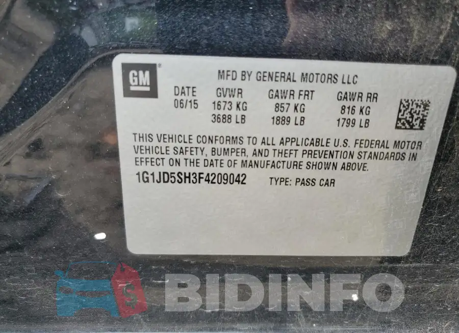 1G1JD5SH3F4209042 Photo# 12