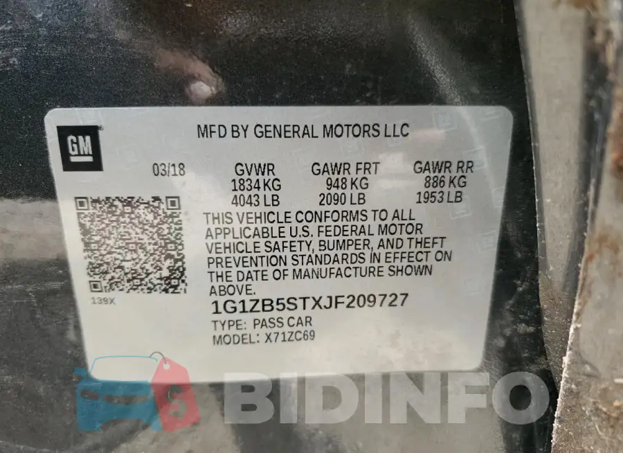 1G1ZB5STXJF209727 Photo# 12