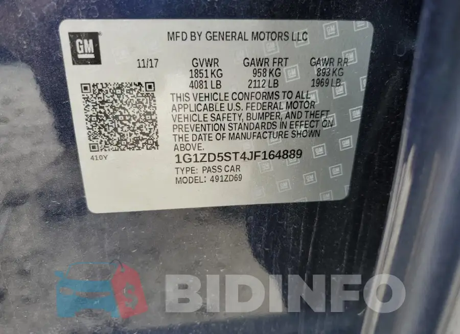 1G1ZD5ST4JF164889 Photo# 12