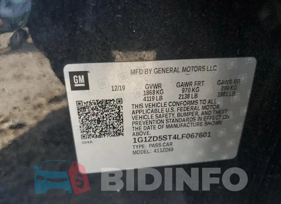 1G1ZD5ST4LF067601 Photo# 12