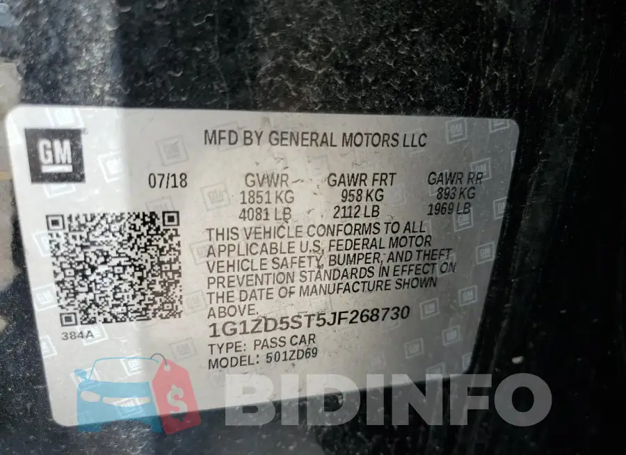 1G1ZD5ST5JF268730 Photo# 12
