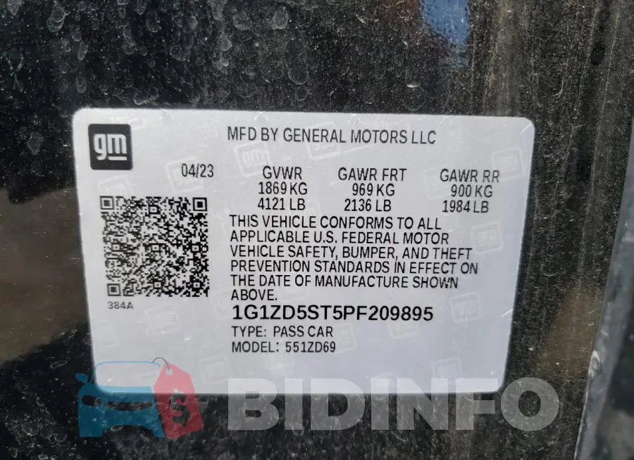 1G1ZD5ST5PF209895 Photo# 12