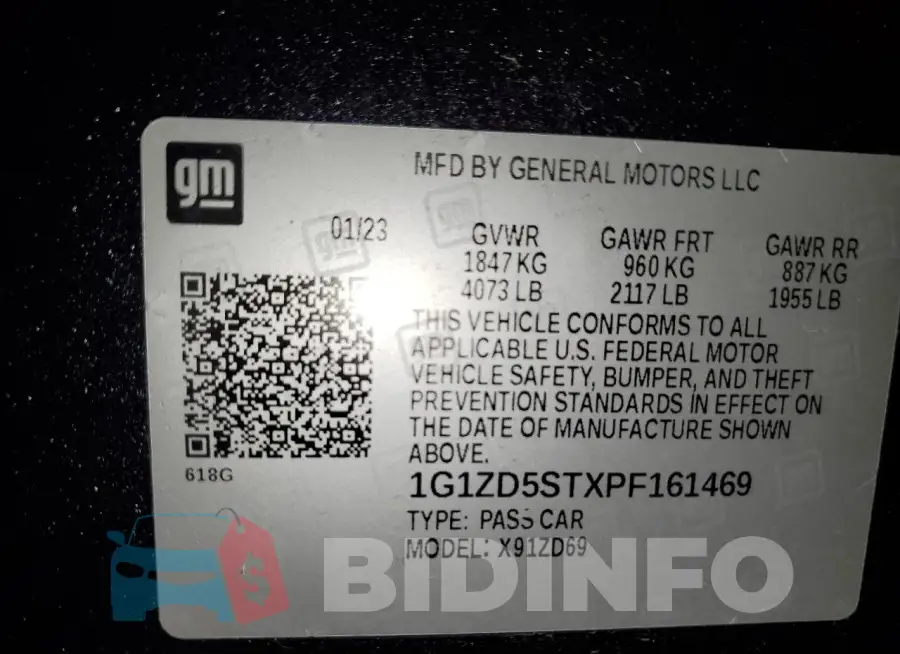 1G1ZD5STXPF161469 Photo# 13