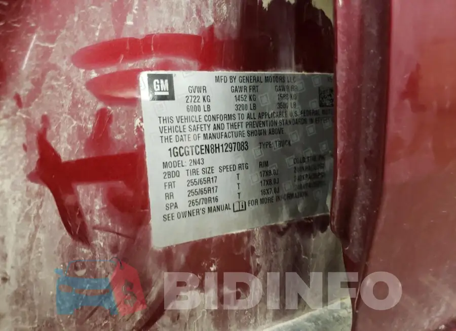 1GCGTCEN8H1297083 Photo# 12