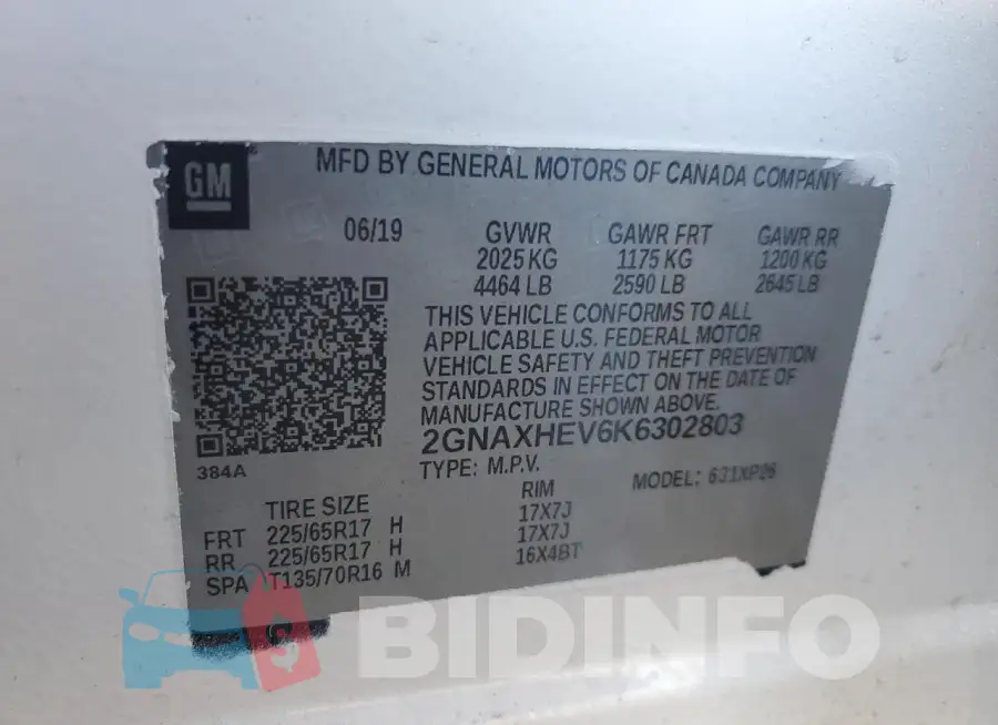 2GNAXHEV6K6302803 Photo# 12