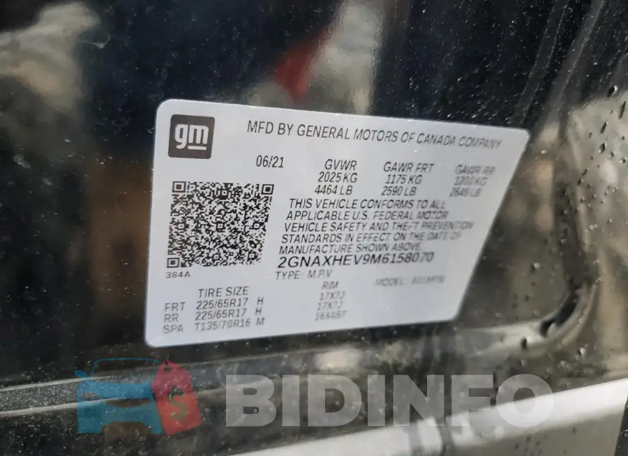 2GNAXHEV9M6158070 Photo# 14