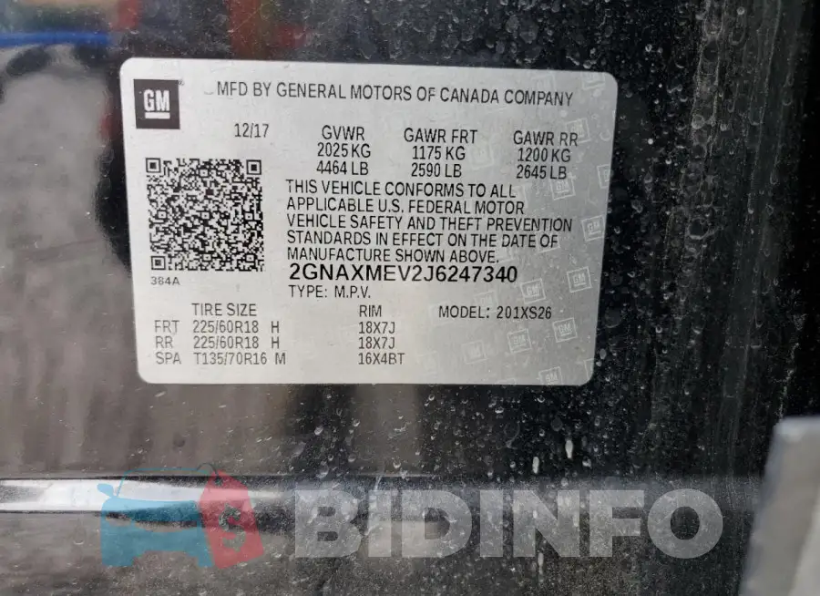 2GNAXMEV2J6247340 Photo# 13