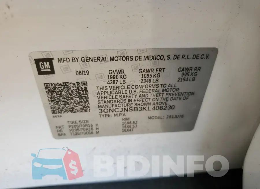 3GNCJNSB3KL406230 Photo# 12