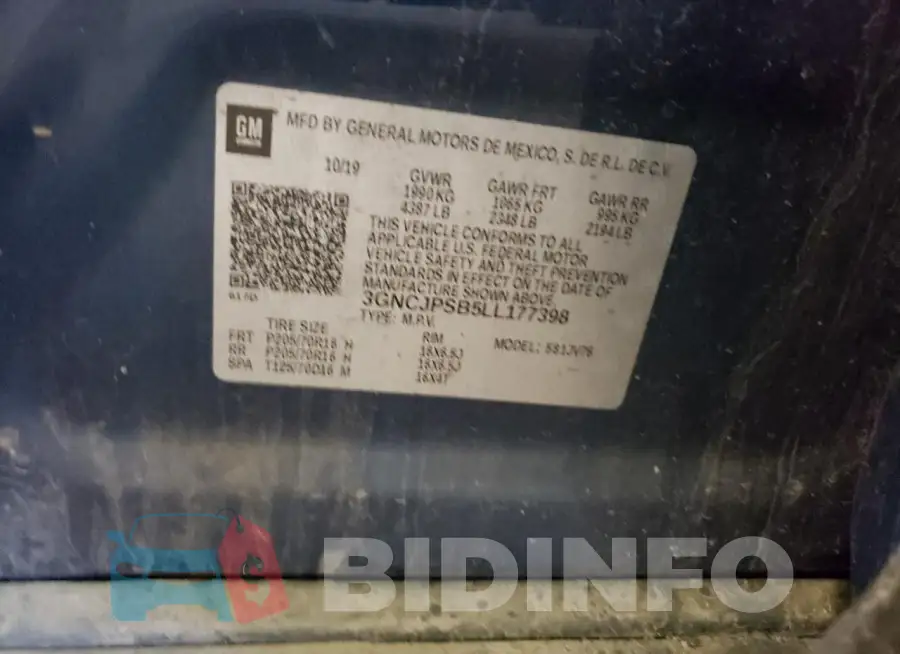 3GNCJPSB5LL177398 Photo# 13